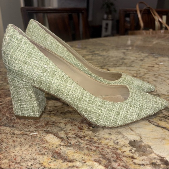 Mark Fisher Ltd NEW SZ 8.5 tweed block heels - Picture 6 of 13